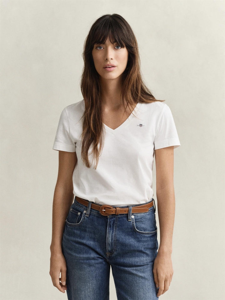 Reg Shield Ss V-Neck T-Shirt