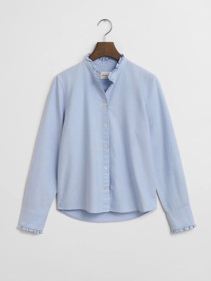 Reg classic oxford frill blouse