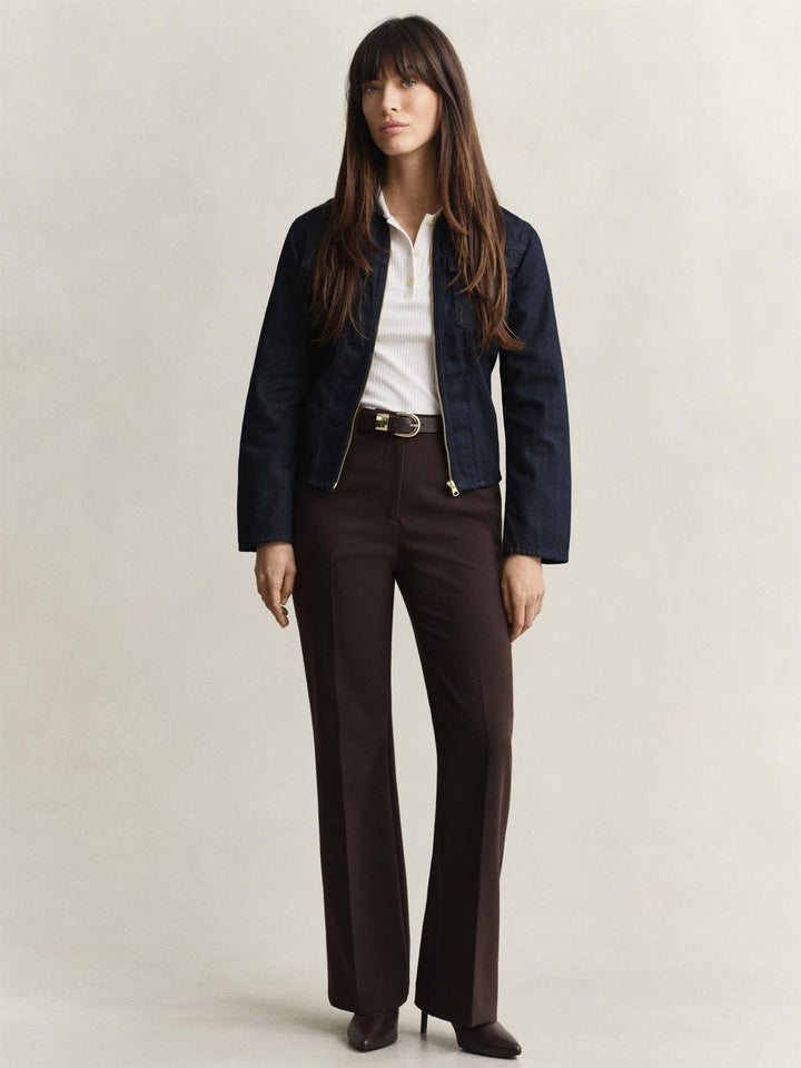 Slim Flared Slacks