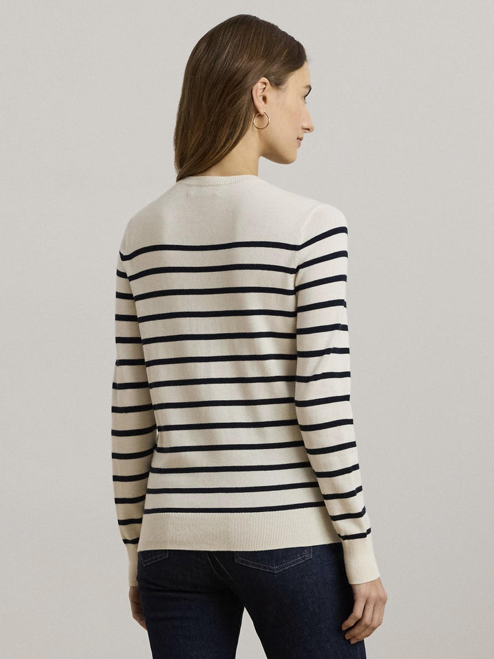 Striped cotton sweater