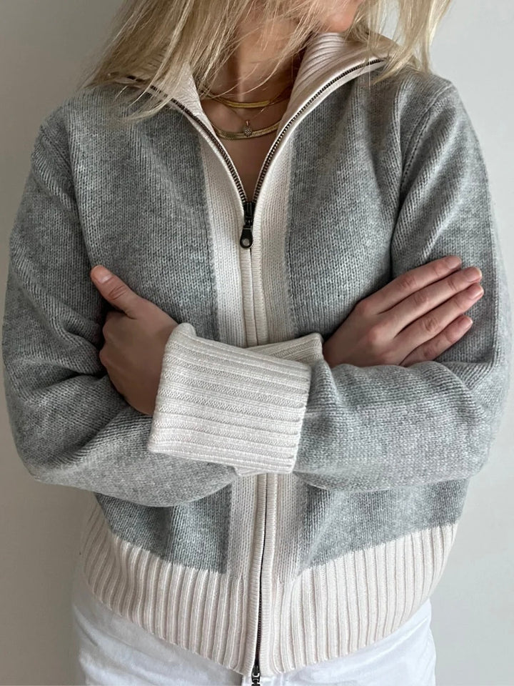 Contrast cardigan