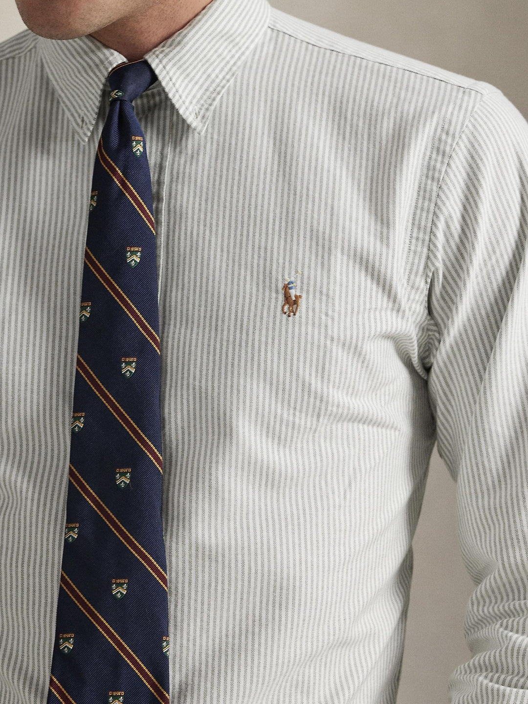 Custom Fit Striped Oxford Shirt