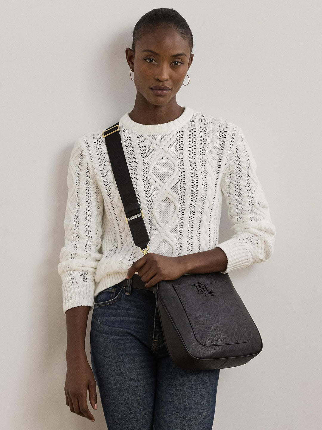 Pebbled Leather Small Cameryn Crossbody