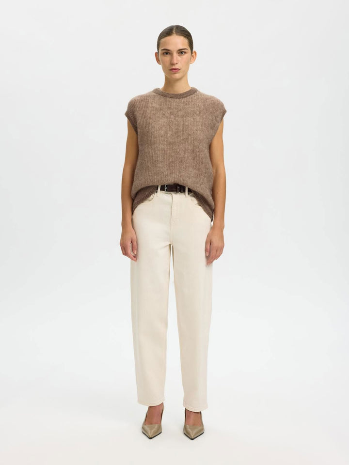 Slflulu Loose Knit O-Neck
