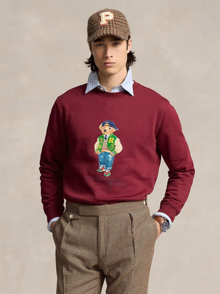 Polo bear fleece sweatshirt