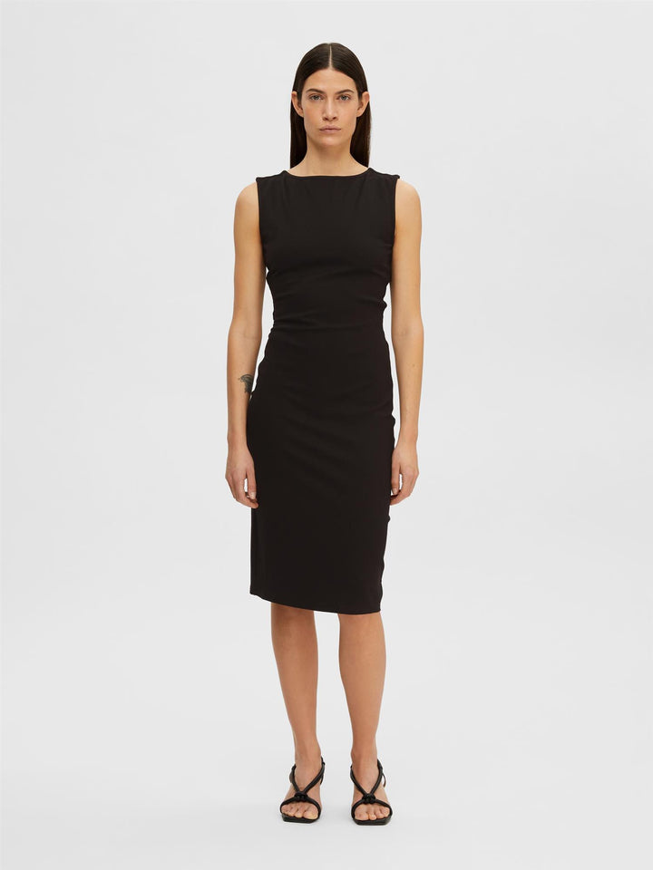 SLFMANOLA SL MIDI COUTOUT DRESS