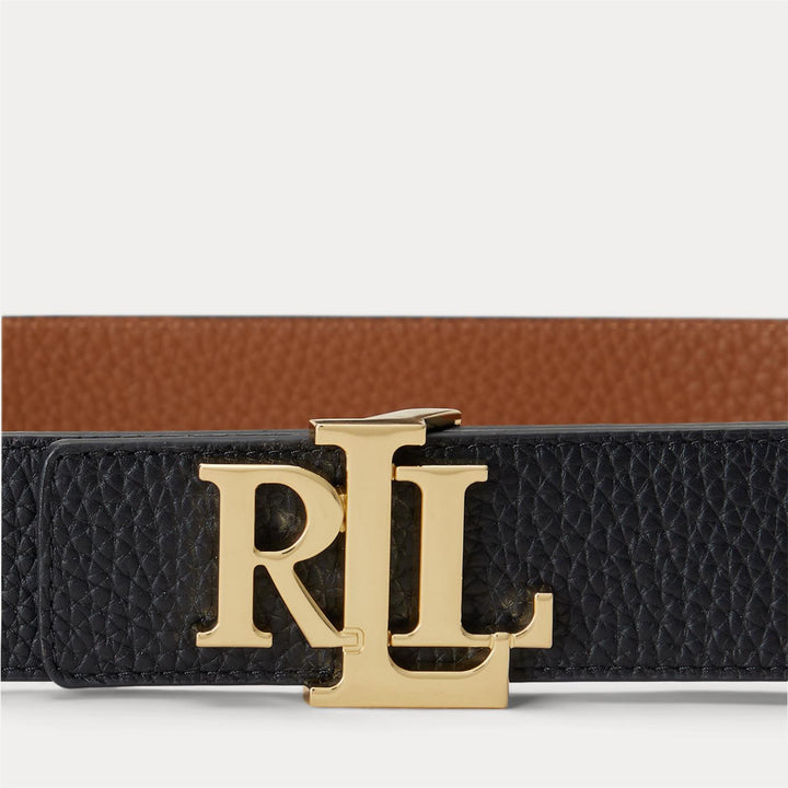 Reversible leather wide belt