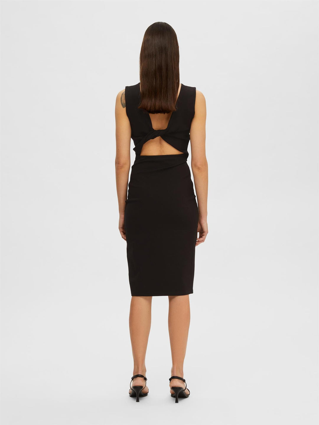 SLFMANOLA SL MIDI COUTOUT DRESS