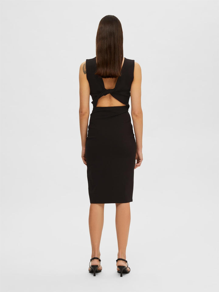 SLFMANOLA SL MIDI COUTOUT DRESS