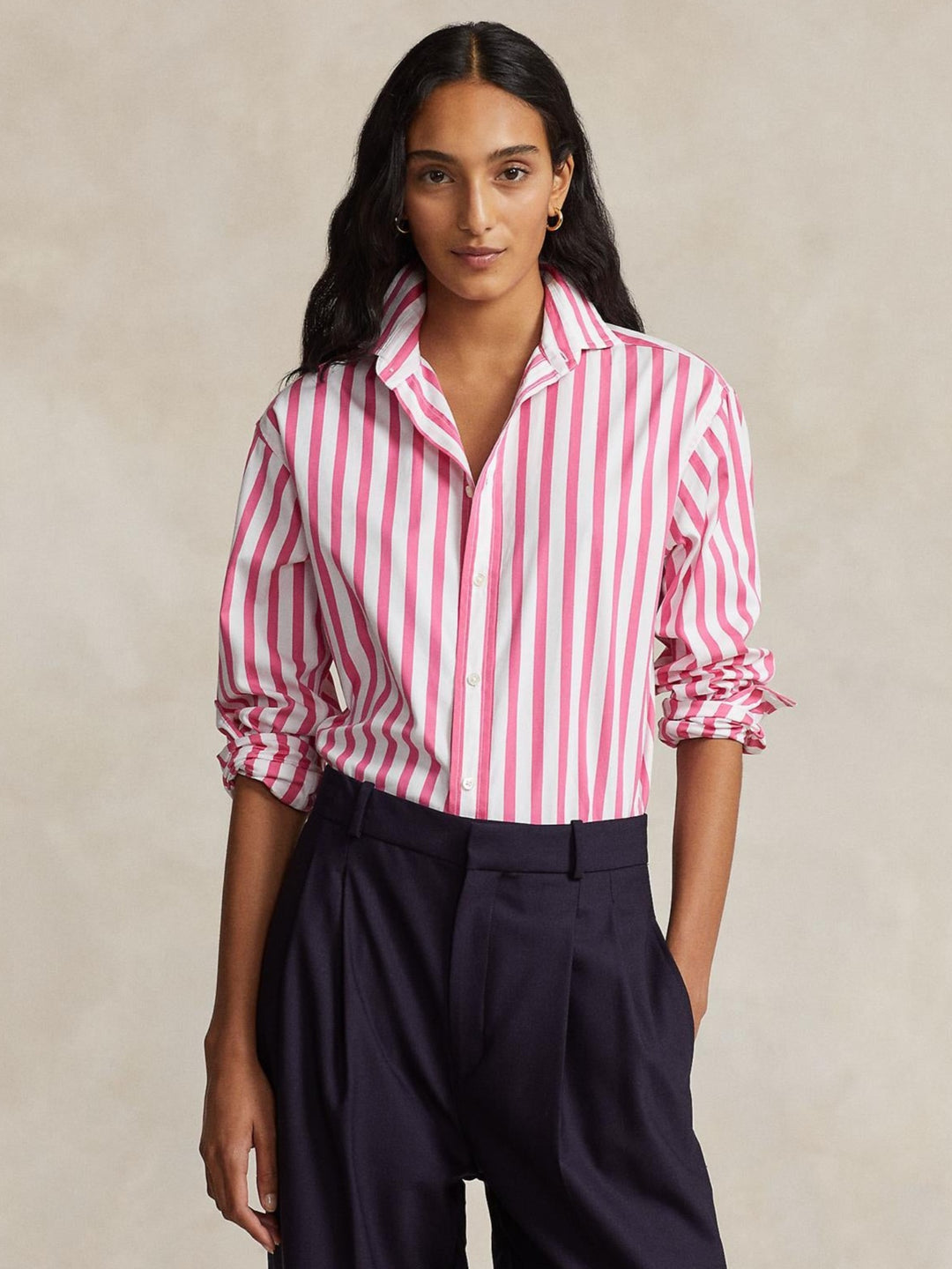 Relaxed fit cotton shirt