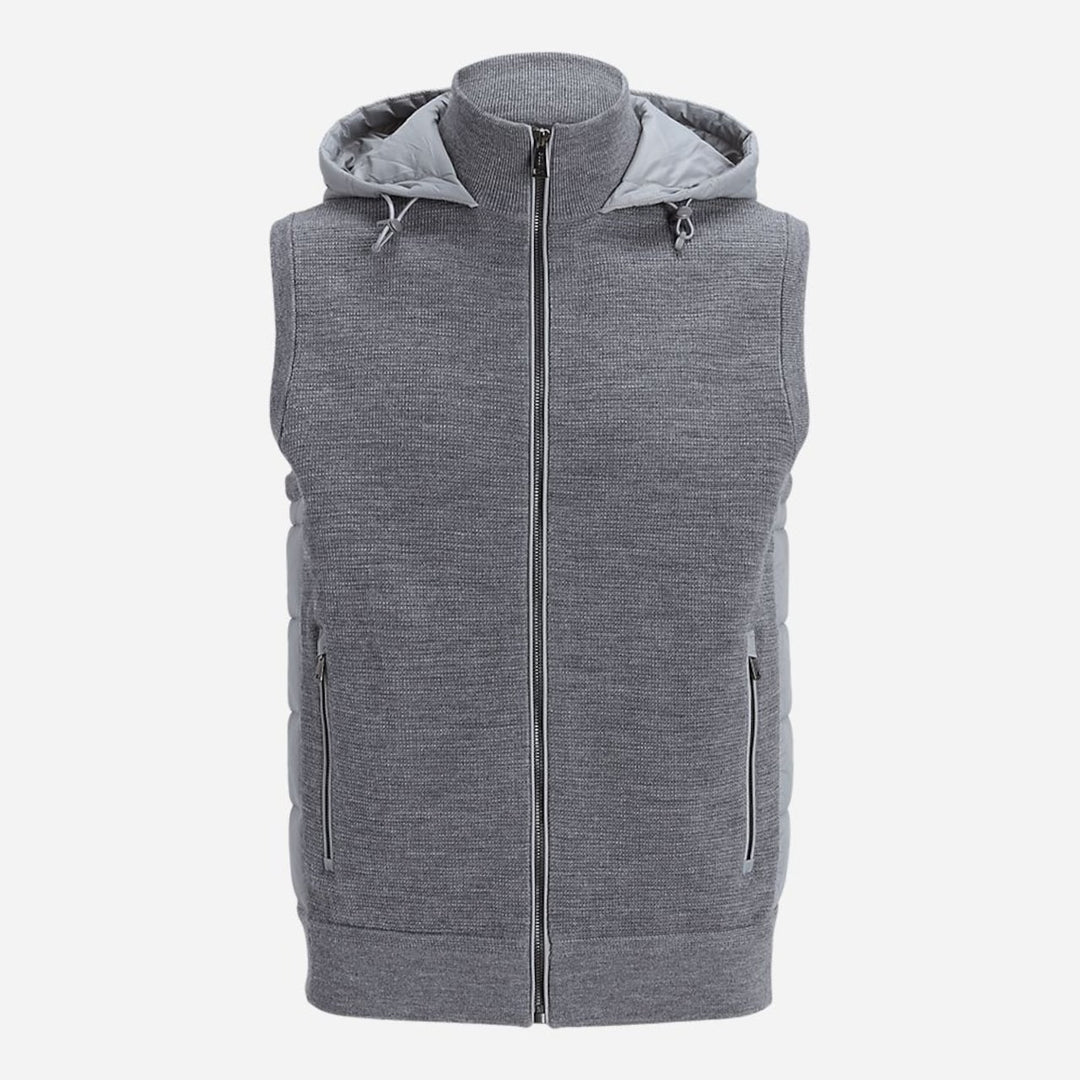 Hybrid hooded sweater vest